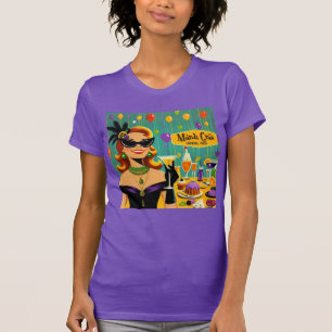 T-shirt Soirée Cocktail Rétro 50 Mardi Gras Martini
