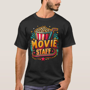 T-shirt Soirée de fête du personnel du film derrière la sc