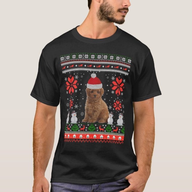 T-shirt Soirée de Noël moche de canicule (Devant)
