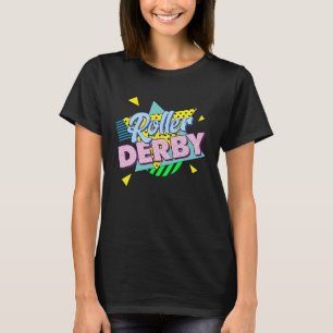 T-shirt Soirée de Roller Derby Rétro 80  Roller Derby  Pou