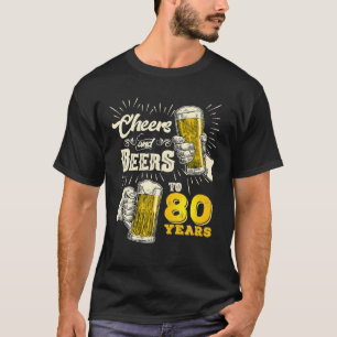 T-shirt Soirée Et Bières À 80 Ans Bière 80ème
