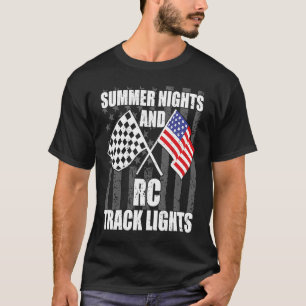 T-shirt Soirées d'été et Rc Track léger Slot Cars Toy RC
