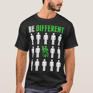 T-shirt Sois différent Violon Cello Lecteur Musicien Tshir