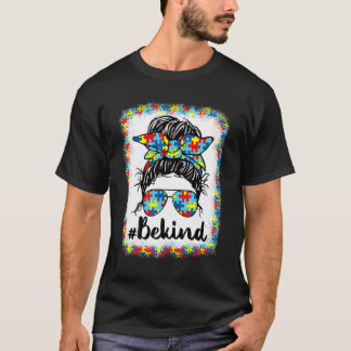 T-shirt Sois gentil Autisme Sensibilisation Fille aux chev