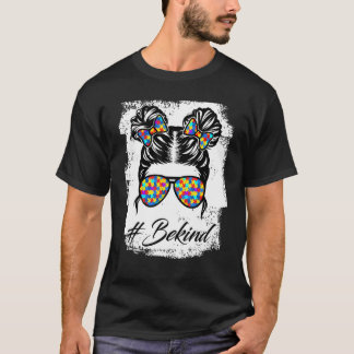 T-shirt Sois gentil Autisme Sensibilisation Maman Fille En