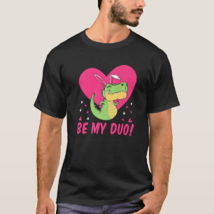 T-shirt Sois Mon Duo Dinosaure Volant Mignon Saint Valenti