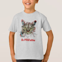 Sois PAWsitive, drôle de citation de chat