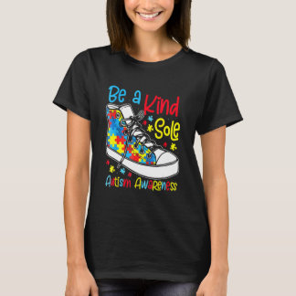 T-shirt Sois une âme gentille Puzzle Piec de sensibilisati