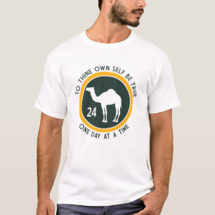 T-shirt Sois Vrai Envers Toi-Même – Jaune & Vert Foncé Lo