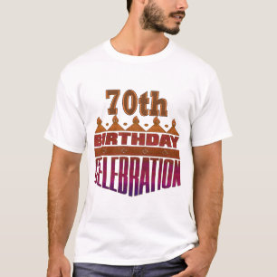 T-shirt soixante-dixième Cadeaux de célébration
