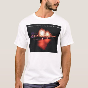 T-shirt soixante-quinzième Anniversaire de golden gate