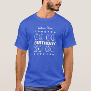 T-shirt soixantième La grunge d'anniversaire tient le