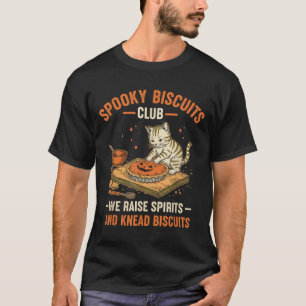 T-shirt Soky Biscuits Club Funny Halloween Cat Baking