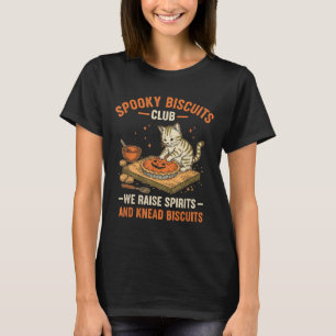 T-shirt Soky Biscuits Club Funny Halloween Cat Baking