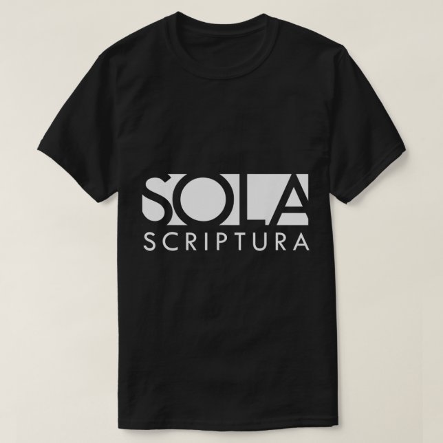 T-shirt Sola Scriptura chrétienne réformée (Design devant)