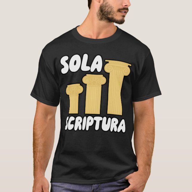 T-shirt Sola Scriptura quote boy (Devant)