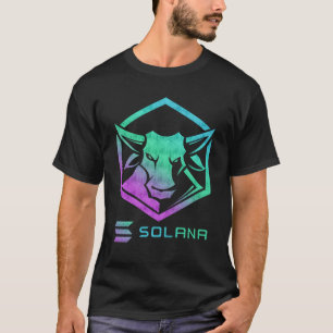 T-shirt Solana SOL Crypto Bull