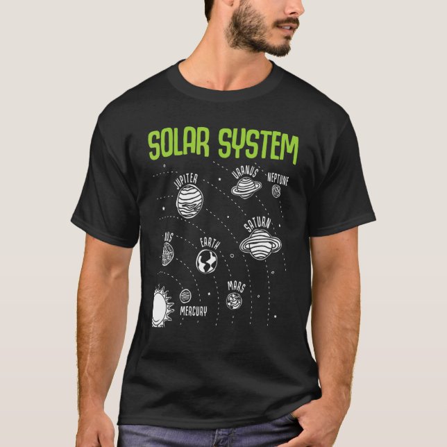 T-shirt Solar System Planets Space STEM Science Teacher Sc (Devant)