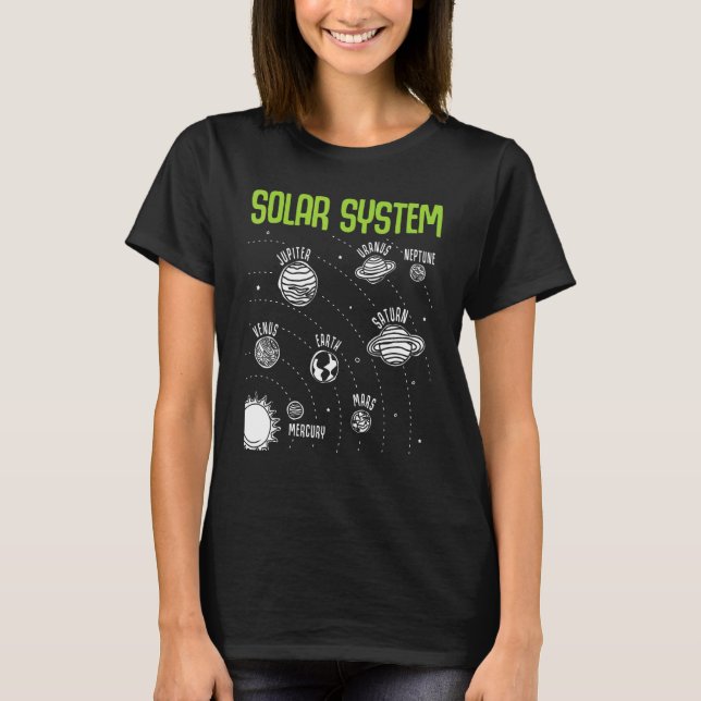 T-shirt Solar System Planets Space STEM Science Teacher Sc (Devant)
