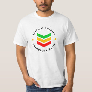 T-shirt Soldat Buffalo Dreadlock Rasta Reggae