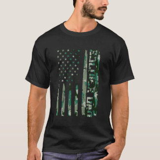 T-shirt Soldat Papa Us Drapeau Soldat Papa