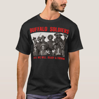 T-shirt Soldats de Buffalo 9e et 10e cavalerie Amer africa