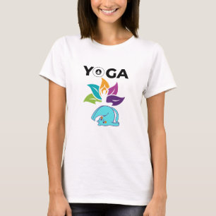 T-shirt Solde de Lotus coloré avec Vibes de Yoga féminin