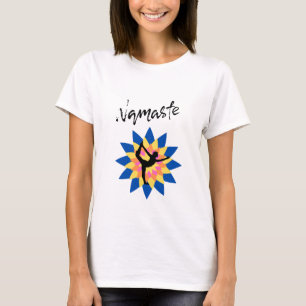 T-shirt Solde de Lotus coloré avec Vibes de Yoga féminin