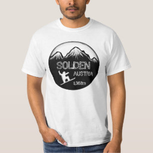T-shirt Solden Austria noir blanc snowboard valeur artisti