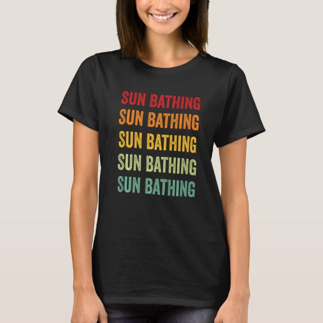 T-shirt Soleil Bain Soleil Baignade Hobbyiste Rainbow (Devant)