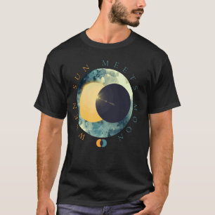 T-shirt Soleil Céleste Rencontre Phases Lunaires Espace Co