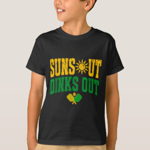 T-shirt Soleil dehors, dinks dehors pickleball palette vin
