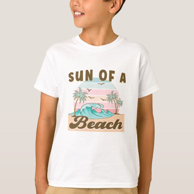 T-shirt Soleil d'une plage (Devant)