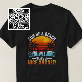 T-shirt Soleil d'une plage qui est un joli coucher de sole