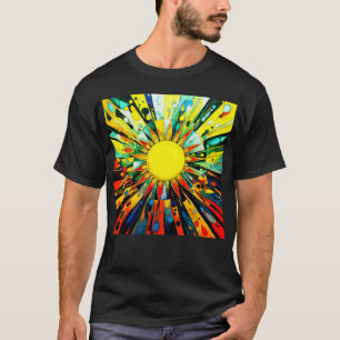 T-shirt Soleil en abstrait 910