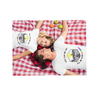 T-shirt Soleil et amour arc-en-ciel