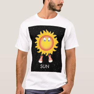 T-shirt Soleil et étoiles dans l'espace
