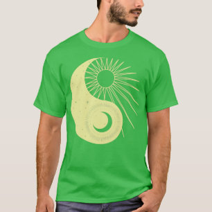 T-shirt Soleil et Lune comme Yin Yang Alchemy