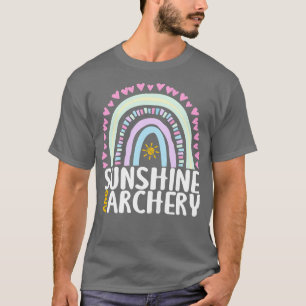 T-shirt Soleil et tir à l'arc Cute arc-en-ciel pour femmes