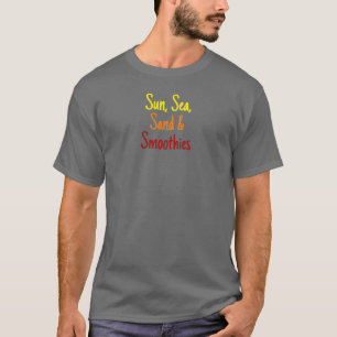 T-shirt Soleil, mer de sable et smoothies