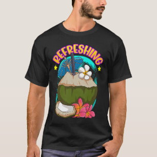 T-shirt Soleil Palmiers d'été Réserves tropicales de coco