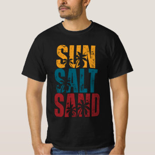 T-shirt Soleil Sable vintage Sable Sable oiseaux & palmier
