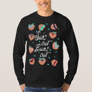 T-shirt Soleil Sortir Buns Bikini Coeur mignon Pêche Summe