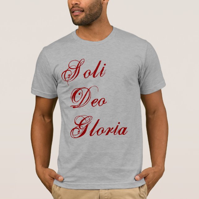 T-shirt Soli Deo Gloria (Devant)