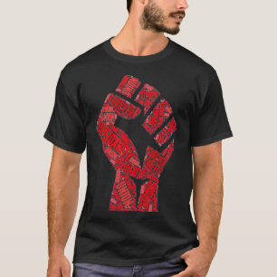 T-shirt Solidarité Forever Union Fort Poing Classique T-S