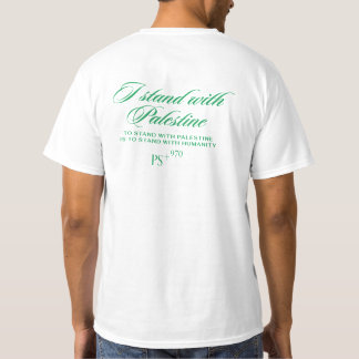 T-shirt Solidarité pour l'Humanité : je suis avec la Pales