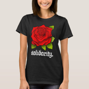 T-shirt Solidarité Rose - Solidarité Rose Rouge Cute Bold 