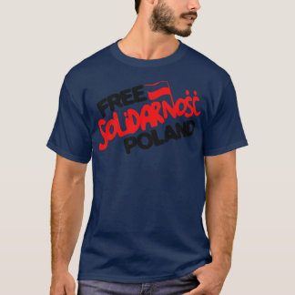 T-shirt Solidarnosc Pologne libre