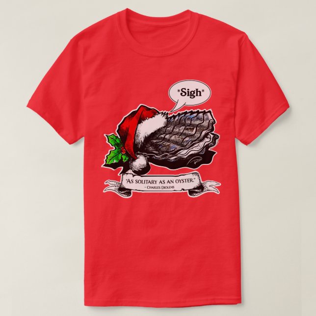 T-shirt Solitaire comme huître (Design devant)