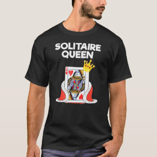 T-shirt Solitaire - Queen - jeu de cartes